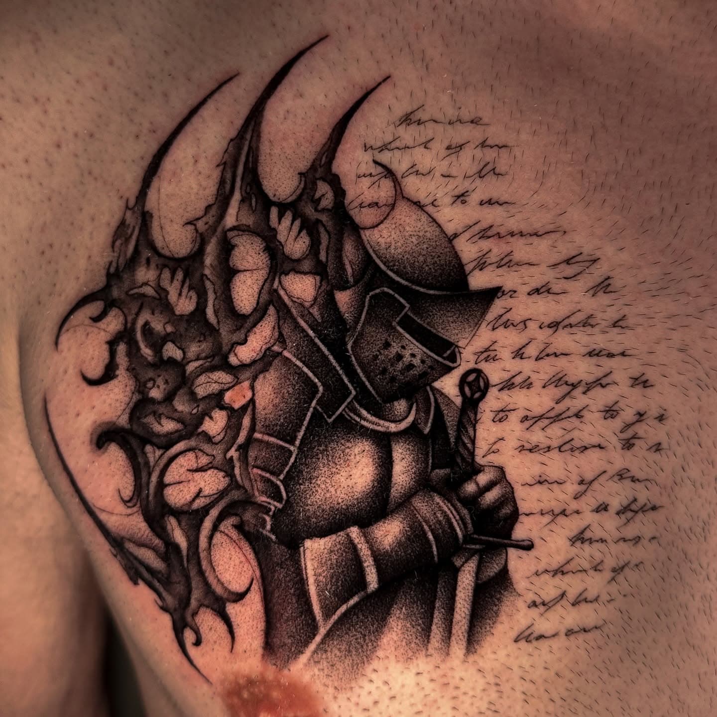 Tatuaggio blackwork Babydrop